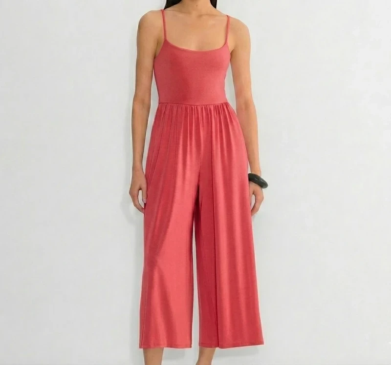 Aritzia Wilfred combinaison ample fluide rose